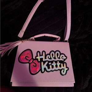 Hello Kitty Pink Crossbody Bag with Adjustable Strap
